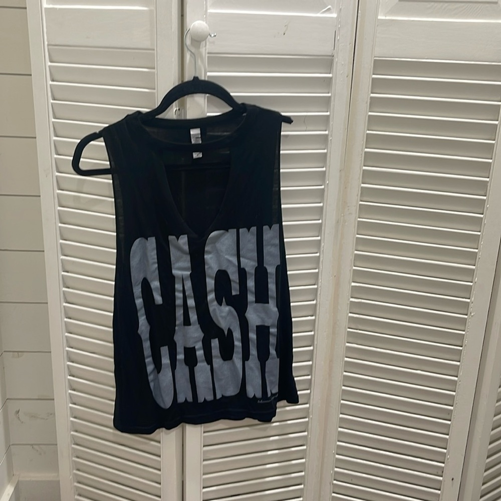 Cash- tank top.  Cut out neck.